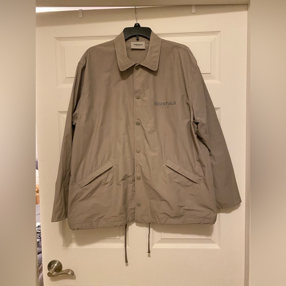 FEAR OF GOD Essentials Coach Jacket - Taupe
